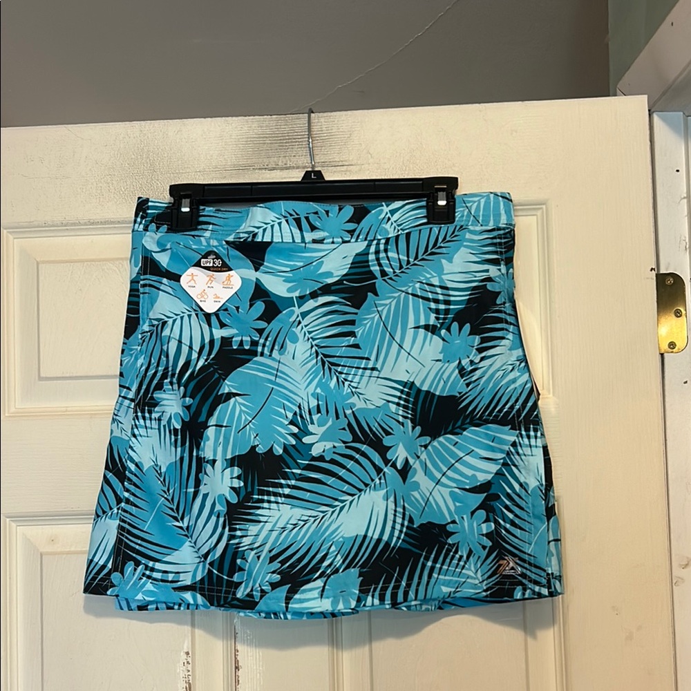 Zeroxposur Blue and Black Swimwear Wrap Skirt Size S/M